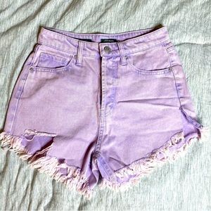 Purple festive shorts